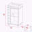 Rolling Glass Door Bar Cabinet with Wine Storage-196951824