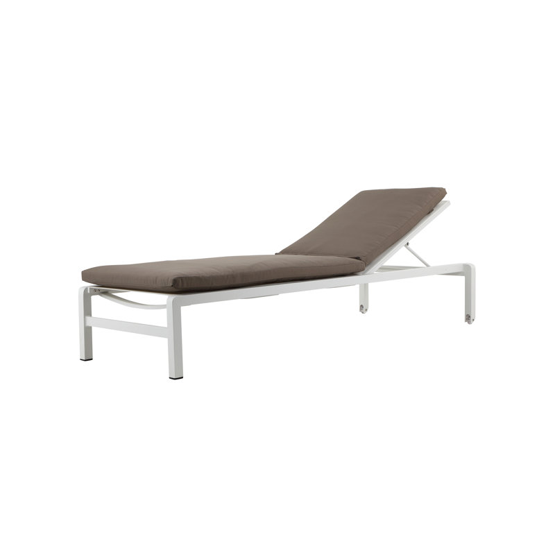 Olly Outdoor Chaise Lounge, Gray