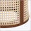 Table de bout ronde chic 15,70 po, table d'appoint en rotin tissé creux, petite table de chevet en bois d'hévéa, assemblage facile