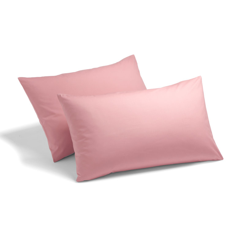 Margret Cotton Blend Standard Pillow Case, Dusky Pink