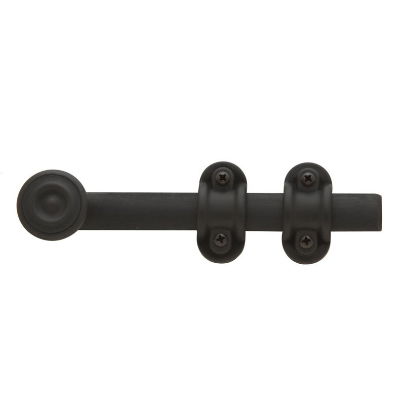 Ornamental Heavy Duty Surface Bolt, Oil Rubbed Bronze