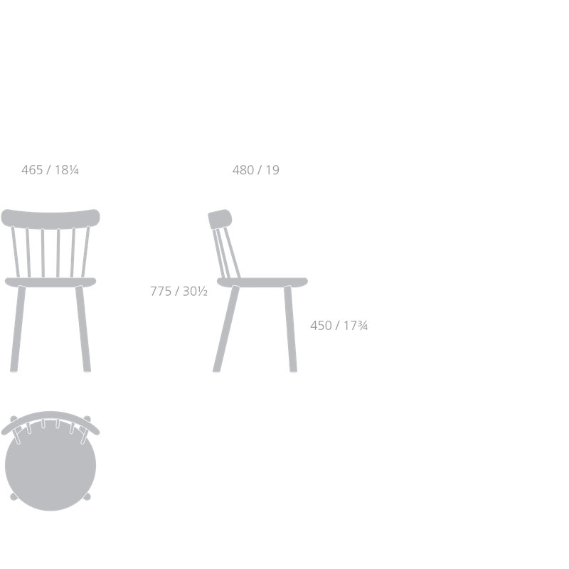 Ai Solid Wood Dining Chair, Oak