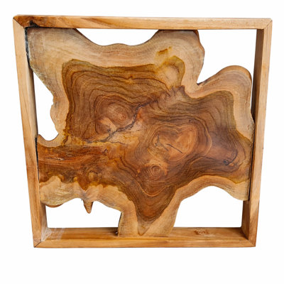 New Exotic Teak Framed Wall Decoration