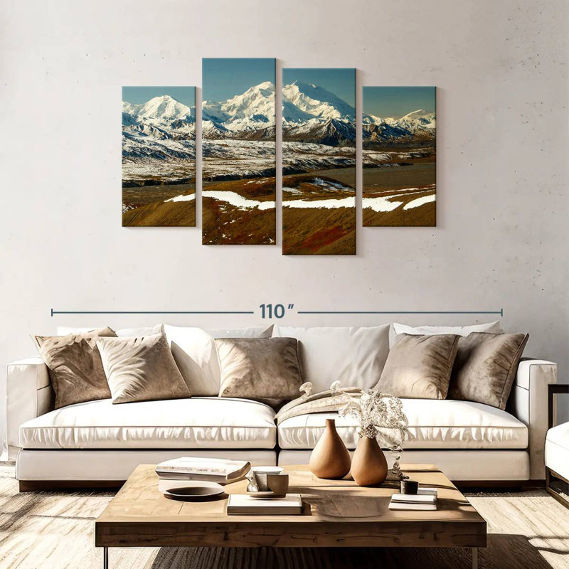 Alvord Denali Snow Mountain, H 48 po x l 75 po