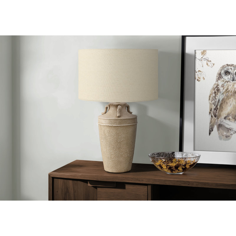 Lighting, 28"h, Table Lamp, Ceramic, Shade, Transitional, Beige, Beige