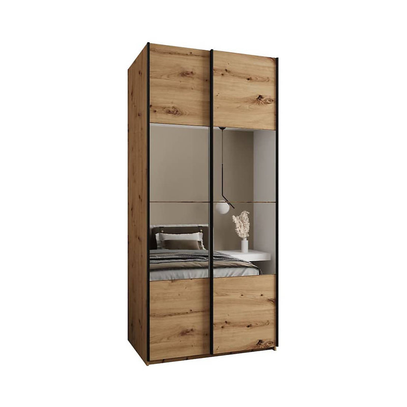 Bernhardiene 2 Door Manufactured Wood Wardrobe