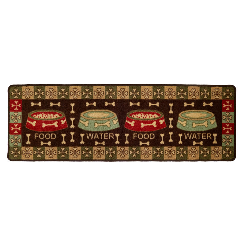 Pet Design Slip Resistant Indoor Machine Washable Door Mat and Runner Rug 2' x 5'
