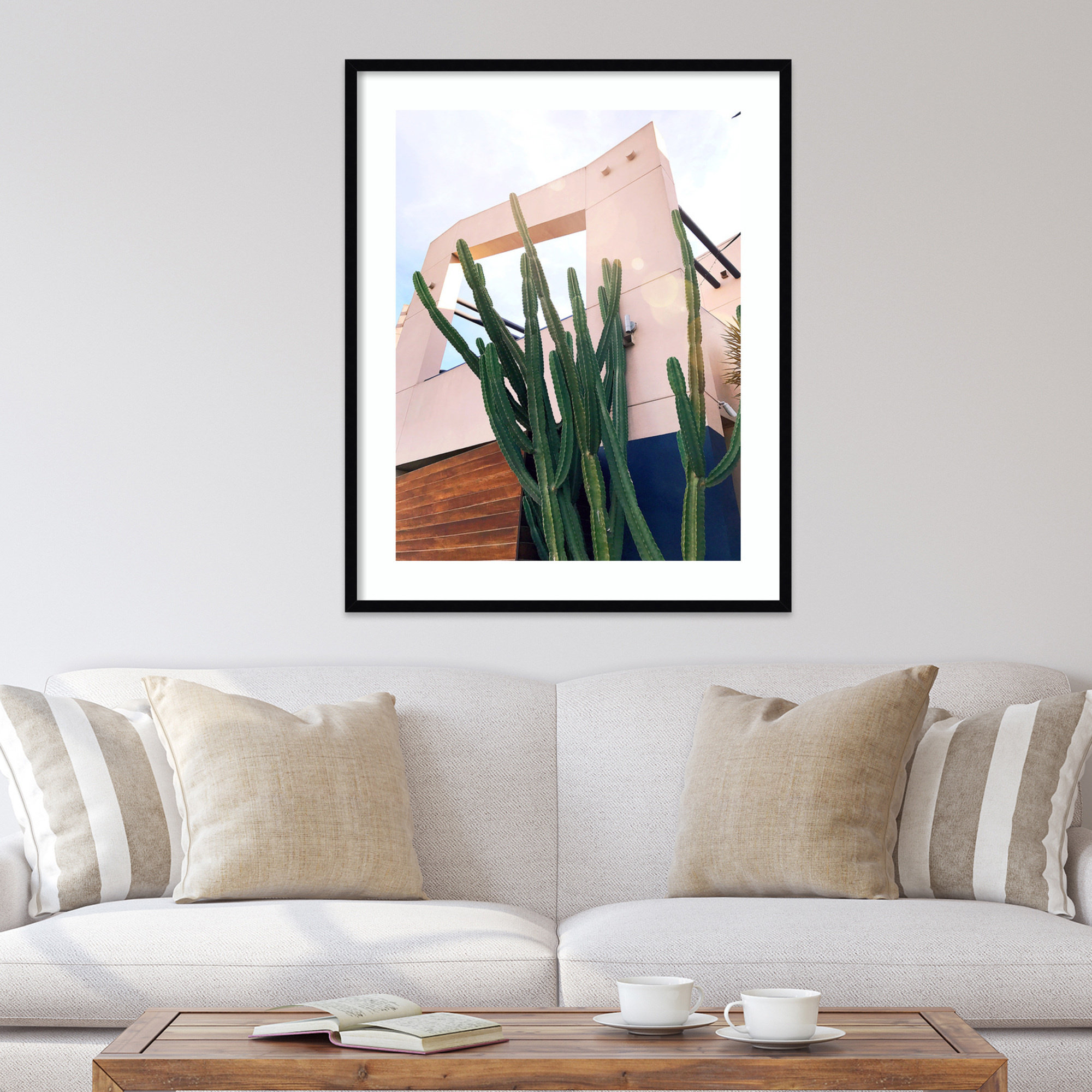 Abbot Kinney Blvd by Rachel Dowd, Noir Black Framed, 25.38" H x 20.38" W x 0.875" D