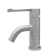Whitehaus Collection Stainless Steel Extended Single Lever Bathroom Faucet with Pop-up Drain