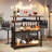 Home Bar Unit with Storage Shelves Bar Cabinet-1063375373