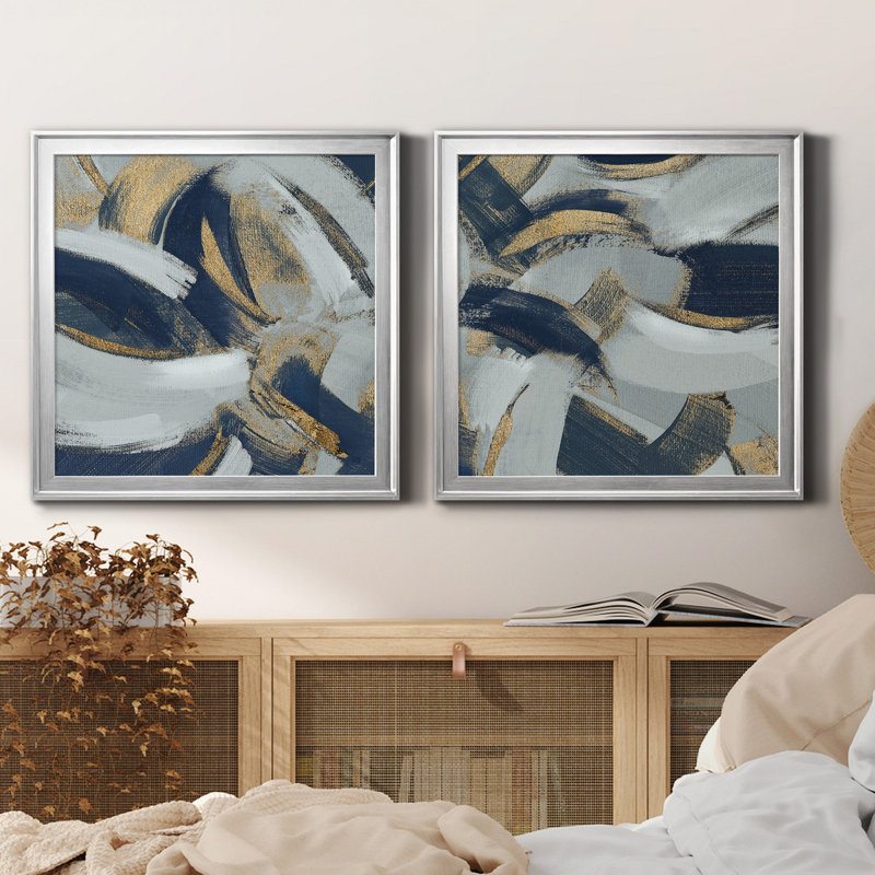 Rustic & Bitterweet I - 2 pièces, reproduction sur toile encadrée, Argent, H 26,5 po x l 53 po x P 1,5 po