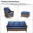 Buenhomino Wicker 5 - Person Patio Conversation Set with Cushions