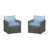 Structure grise / coussin bleu clair est en rupture de stock