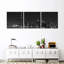 Toronto, ensemble de 3 pièces monochromes sur toile-789588317