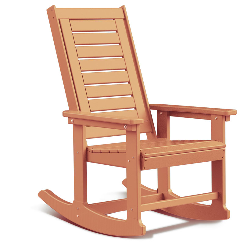 Chaise berçante d'extérieur Plumville, Orange