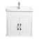 The Renovators Supply Inc. 23.62'' Gloss Square Bathroom Sink with Faucet and Overflow