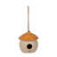 Maison d'oiseaux décorative unique de style champignon - nichoirs d'extérieur compacts avec mangeoire à oiseaux suspendue, mangeoire d'oiseaux de jardin et décoration de patio - 6 po-466464034