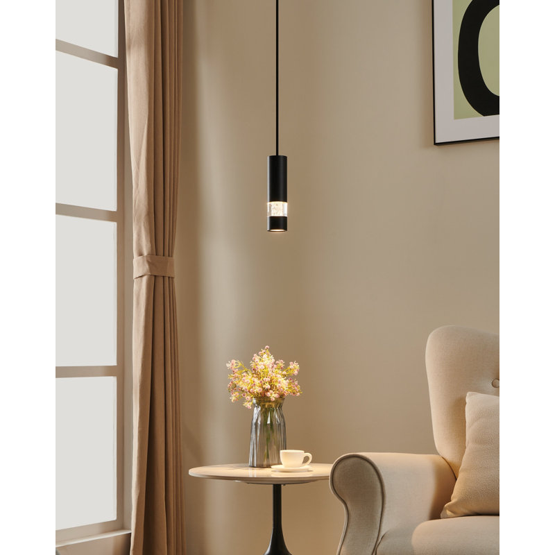 Luminaire suspendu noir 1 lumière Paiyton