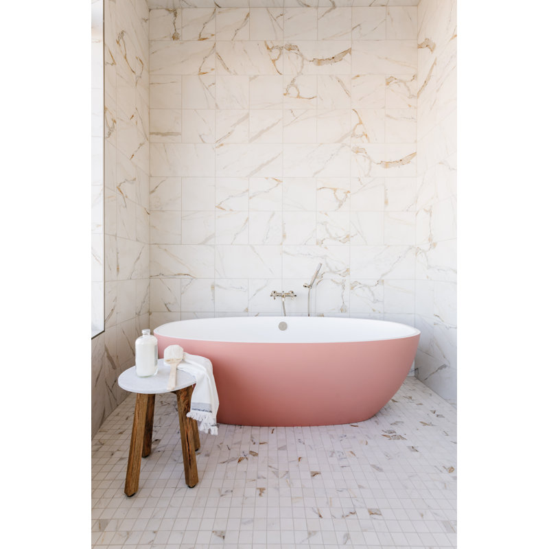 San Giovanni Exposed Wall Mount Tub Filler, Polished Nickel