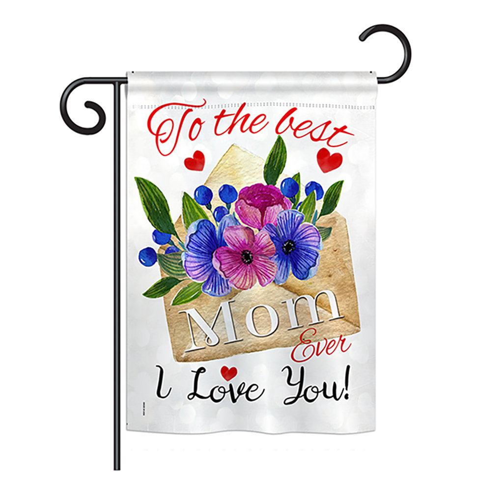Pecos Double Sided 18.5'' H x 13'' W Polyester Mother's Day Garden Flag The Holiday Aisle®