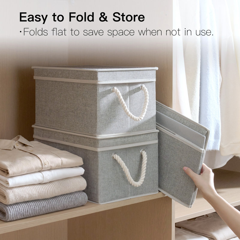 Fabric Storage Box Set with Lid