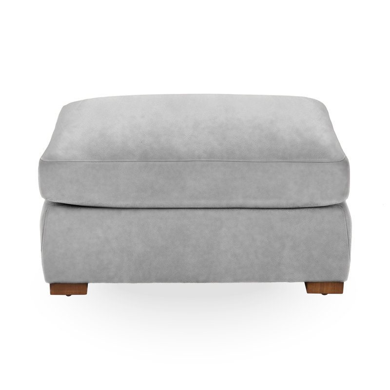 Audrey Ottoman, Lush Bayou Leather