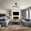 4-Light Sputnik Modern Linear Semi Flush Mount