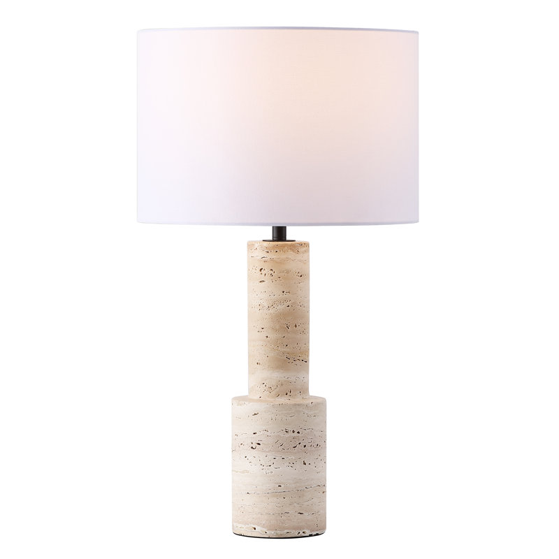 Lampe de table en travertin Khalid