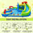 14x17ft Inflatable Bounce House, 8-in-1 Double Water Slides with 750W Air Blower, Climbing Wall, Water Gun, Soccer Goal & Basketball Hoop - Outdoor Backyard Water Park for Kids 3-8