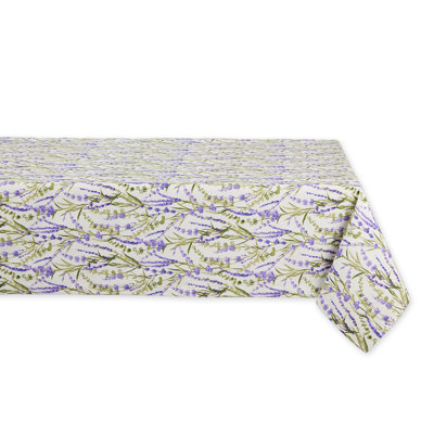 NATURAL BASE EMBROIDERED FLOWERS TABLE RUNNER 14x70