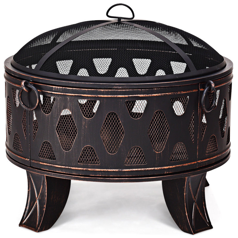 Kyles Round Iron Charcoal Smokeless Fire Pit