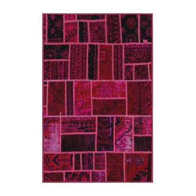 Tapis décoratif multicolore à motif abstrait