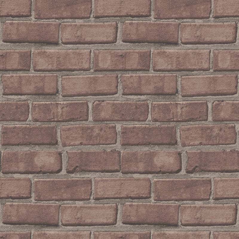 Pulaski - Dusty Red Brick Wallpaper