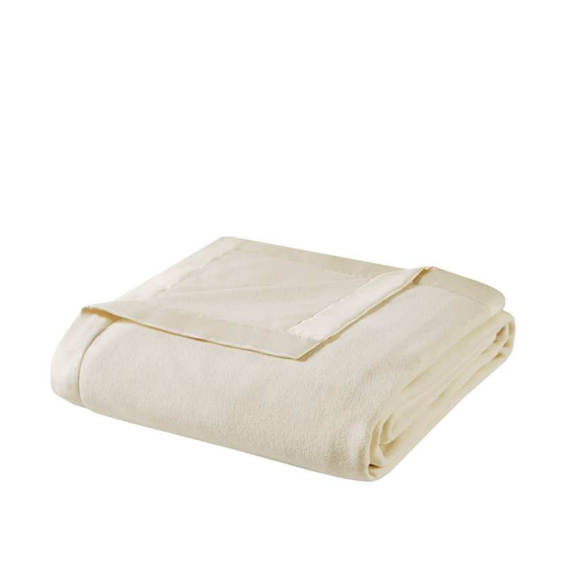 Couverture en micropolaire, Ivoire ivoire, Complet/Double