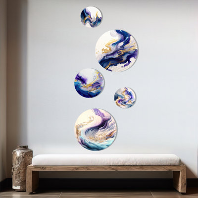 Abstract Wall Decor on Metal