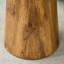 Table basse ronde de 19,6 po de diamètre, grain de bois naturel, hauteur de 18,8 po, diamètre de glissement, grain, texture délicate, assemblage rapide