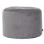 Milano 55Cm Wide Velvet Round Pouffe Ottoman-1485698562