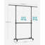 165cm Rolling Clothing Rack