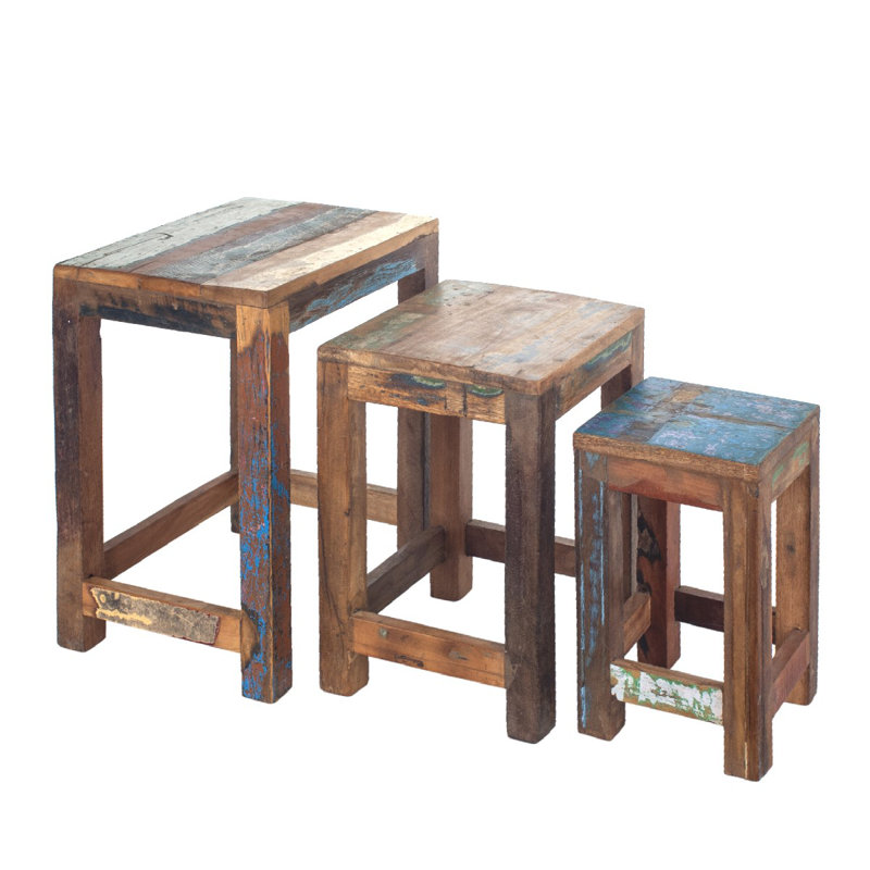 Colligan Solid Wood Accent Stool