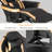 Inbox Zero Adjustable Reclining Ergonomic Swiveling PC & Racing Game Chair with Built-in Speakers and Footrest-188314216