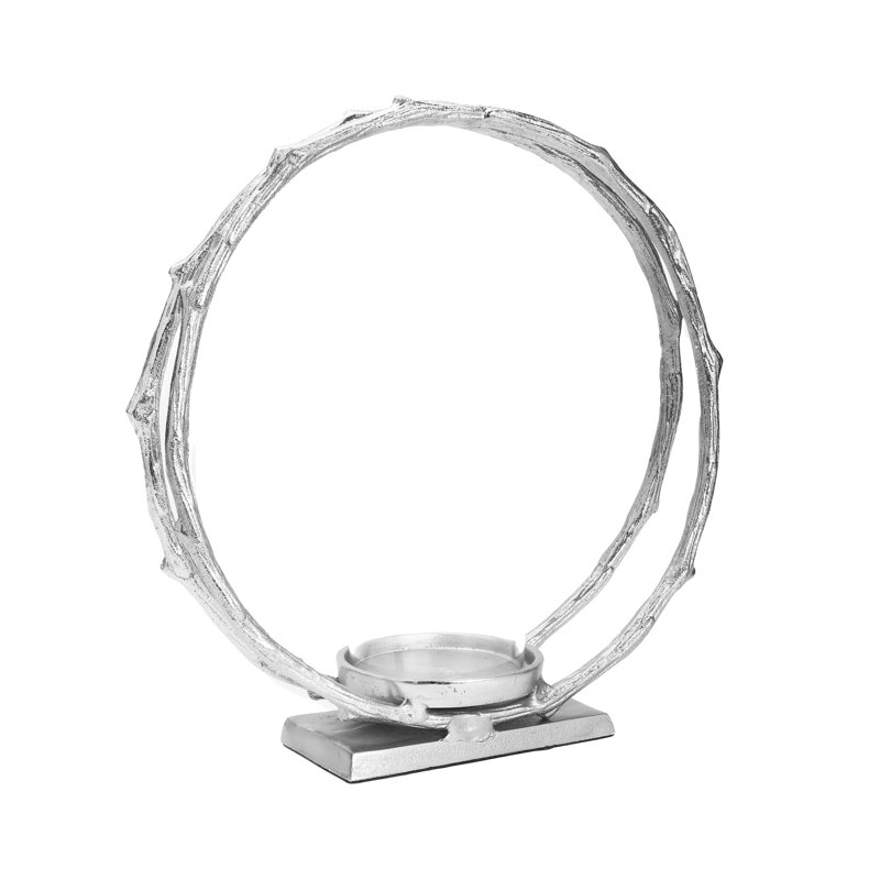 Metal Tabletop Hurricane, 7.5" H x 4.75" W x 4.75" D