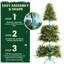 Arbre de Noël 7 pi avec lumières DEL de 340 RVB et installation facile, 2126 pointes en PE / PVC, 50 fonctions - arbre de Noël artificiel multicolore pour la maison, la fête ou le salon