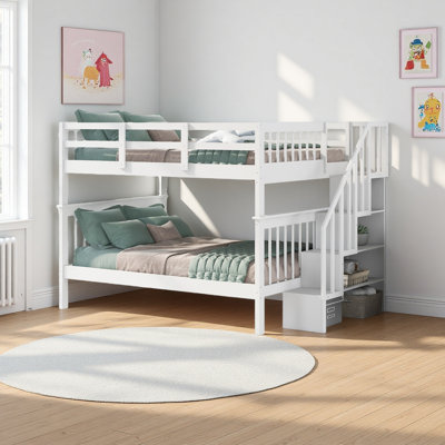 Lit superposé double avec rangement Stairway
