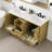 Minnich 60"W x 22"D Double Sink Bathroom Vanity with White Carrara Countertop and Undermount Porcelain Sinks-1261306629-1261306631