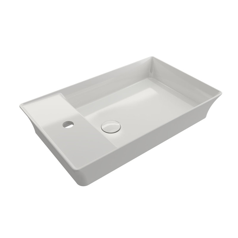 Sottile 23.5'' L Bathroom Sink, White