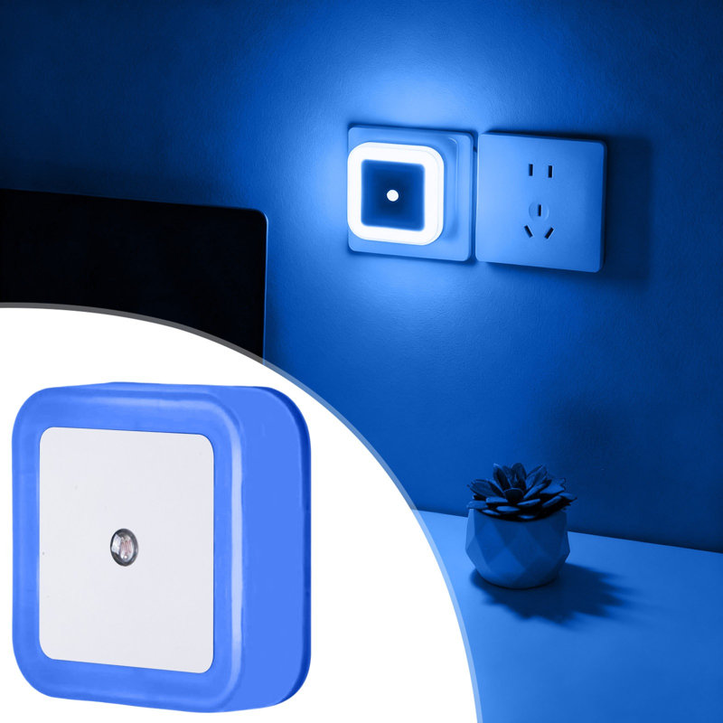 Warm Night Lights Plug Into Wall LED Christmas Light Bulb Bed Lights With Autos Sensor For Kids Bedroom Kitchen Hallway, E