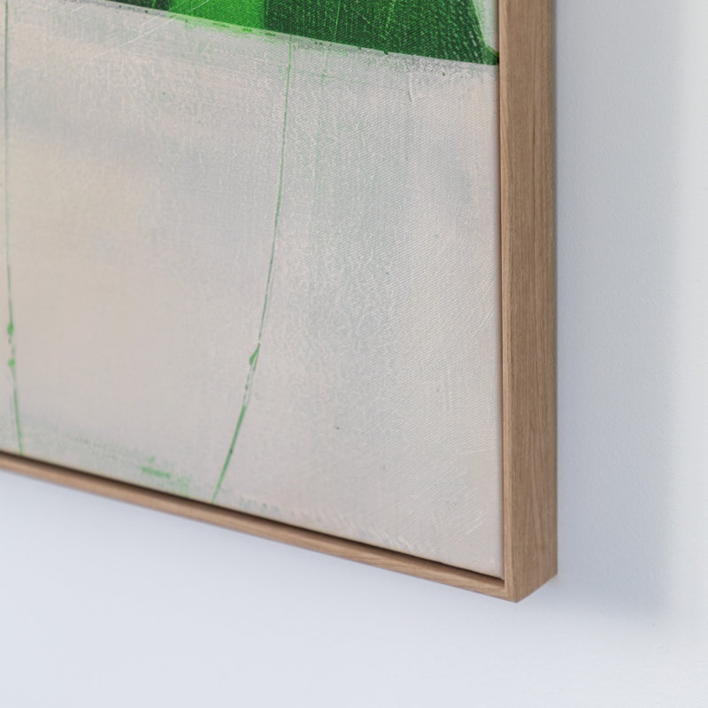 1 Piece Wrapped Canvas Wall Art, Green