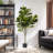 Artificial Fiddle Leaf Fig Tree In Plastic Nursery Pot-297294827