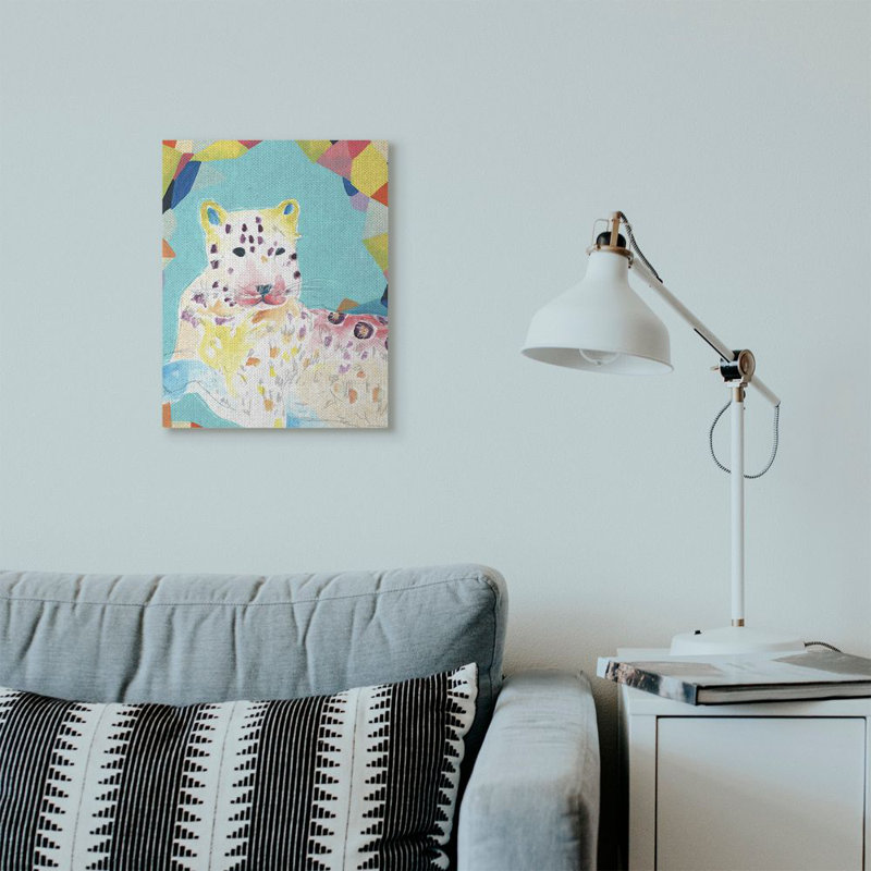 Décoration murale large pour enfant abstract leopard Corbally, Toile tendue, H 20 po x l 16 po x P 1,5 po