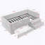 Lit multifonctionnel simple et confortable-607213361